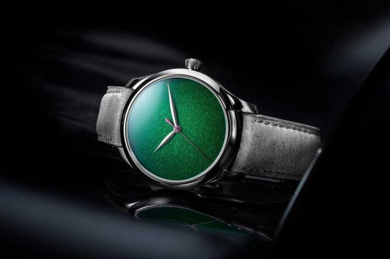 Kỳ Lân Luxury dong ho h moser cie endeavour center seconds concept lime green 6 Đồng hồ H. Moser & Cie Endeavour Center Seconds Concept Lime Green