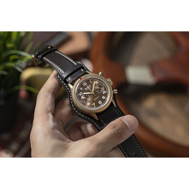 Kỳ Lân Luxury dong ho hanhart 417 chronograph edition 5 Đồng hồ Hanhart 417 Chronograph Edition