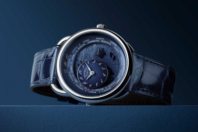 Kỳ Lân Luxury dong ho hermes arceau le temps voyageur 1 Đồng hồ Hermès Arceau Le Temps Voyageur