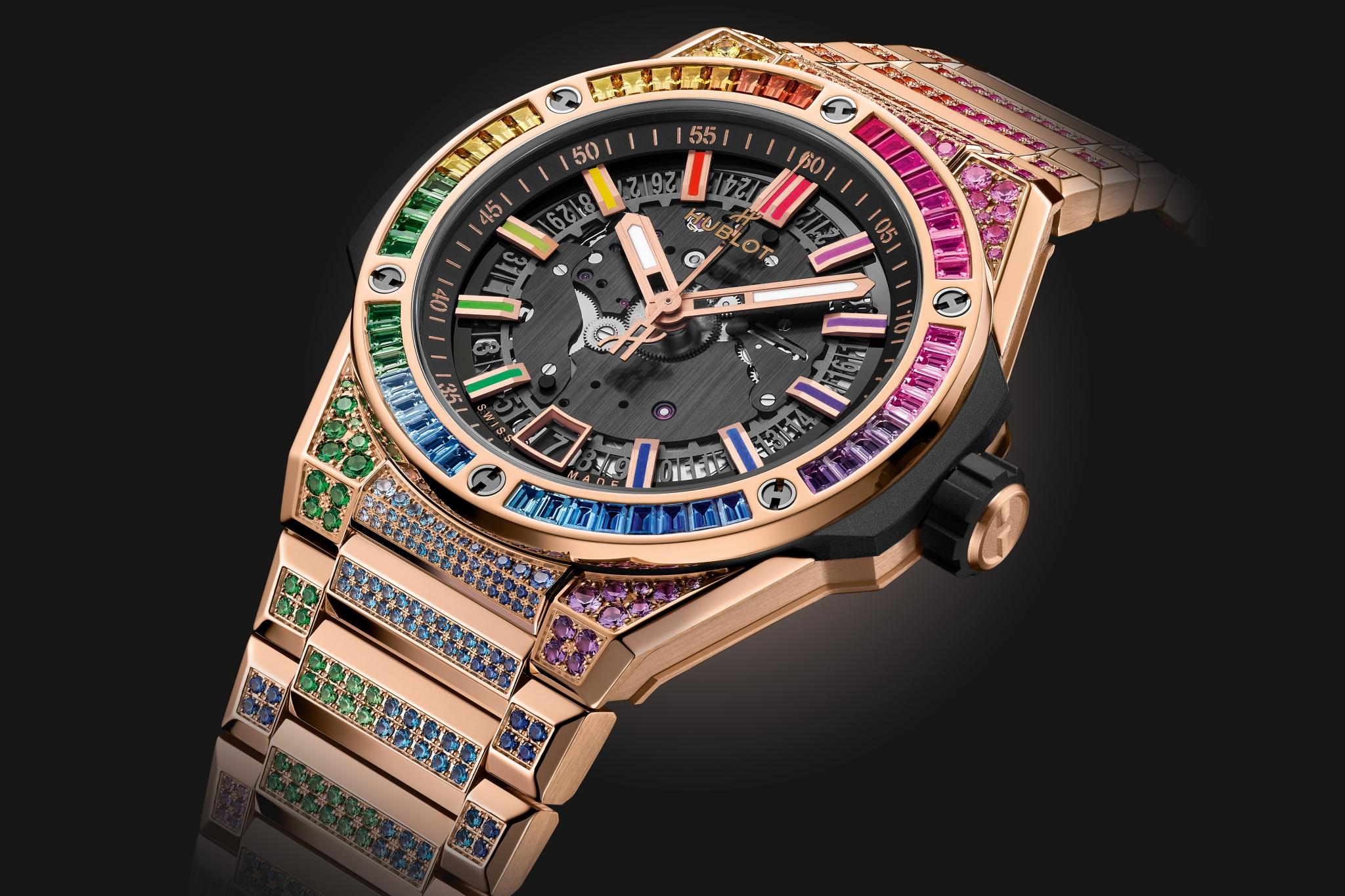 Đồng hồ Hublot Big Bang Integrated Time Only King Gold Rainbow