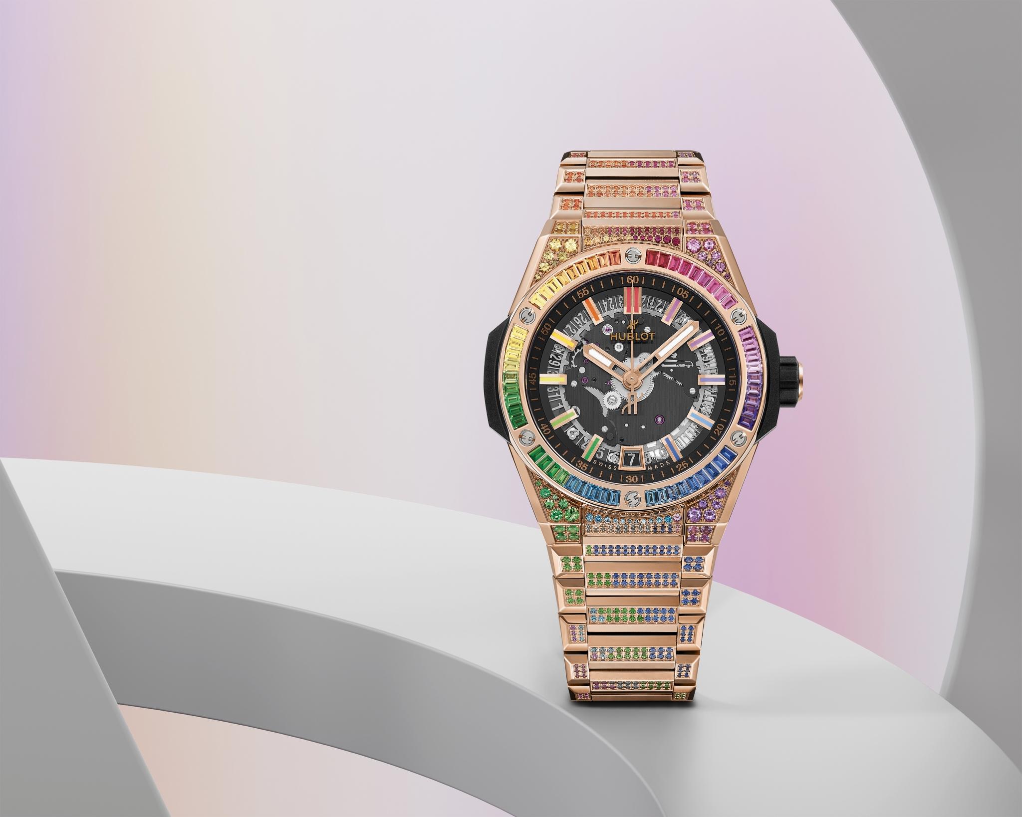 Đồng hồ Hublot Big Bang Integrated Time Only King Gold Rainbow