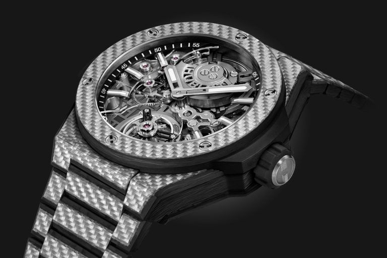 Kỳ Lân Luxury dong ho hublot big bang integrated tourbillon full carbon 43mm 6 Đồng hồ Big Bang Integrated Tourbillon Full Carbon