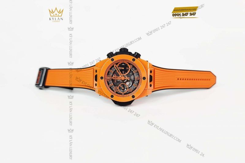 Kỳ Lân Luxury dong ho hublot big bang unico orange ceramic 42mm 441 cu 5910 1 1 scaled 1 Đồng hồ Hublot Big Bang Unico Orange Ceramic 42mm