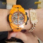 Kỳ Lân Luxury dong ho hublot big bang unico orange ceramic 42mm 441 cu 5910 11 scaled 1 Đồng hồ Hublot Big Bang Unico Orange Ceramic 42mm