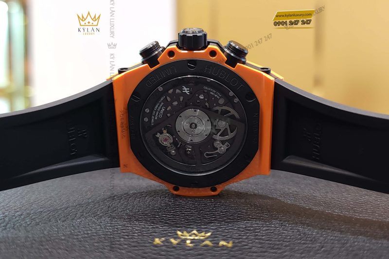 Kỳ Lân Luxury dong ho hublot big bang unico orange ceramic 42mm 441 cu 5910 14 scaled 1 Đồng hồ Hublot Big Bang Unico Orange Ceramic 42mm