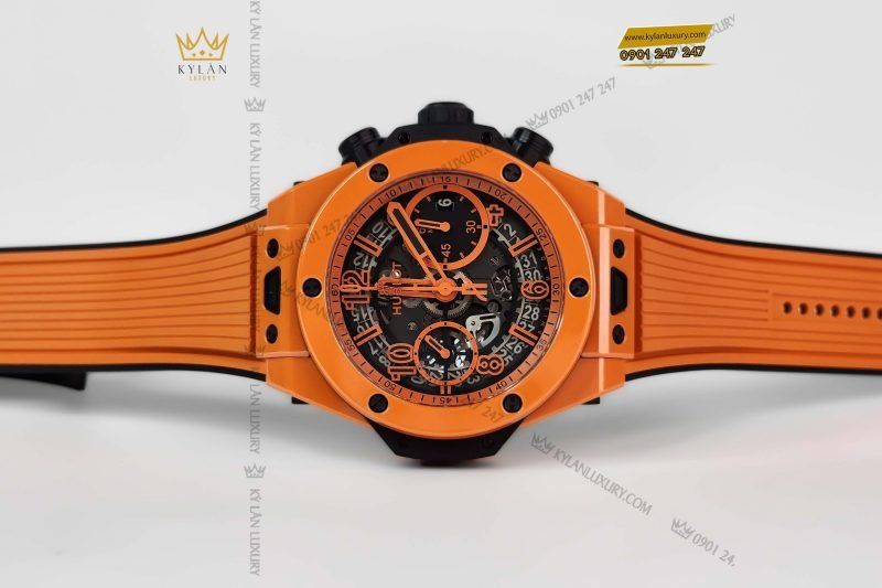 Kỳ Lân Luxury dong ho hublot big bang unico orange ceramic 42mm 441 cu 5910 15 1 scaled 1 Đồng hồ Hublot Big Bang Unico Orange Ceramic 42mm