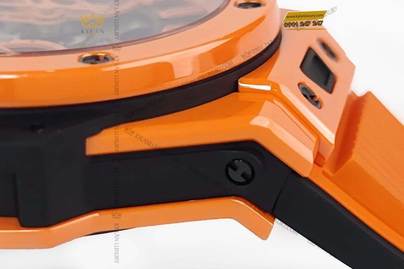 Kỳ Lân Luxury dong ho hublot big bang unico orange ceramic 42mm 441 cu 5910 7 scaled 1 Đồng hồ Hublot Big Bang Unico Orange Ceramic 42mm