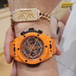 Kỳ Lân Luxury dong ho hublot big bang unico orange ceramic 42mm 441 cu 5910 8 1 1 Đồng hồ Hublot Big Bang Unico Orange Ceramic 42mm