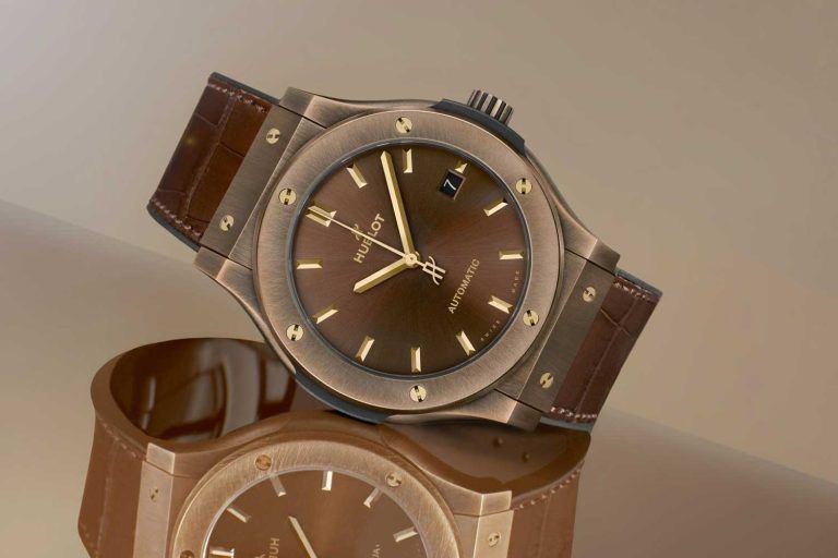 Kỳ Lân Luxury dong ho hublot classic fusion 45mm bronze brown 1 Đồng hồ Hublot Classic Fusion 45mm Bronze Brown