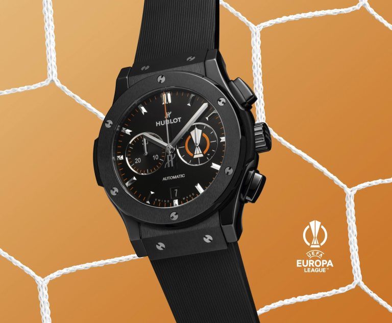 Kỳ Lân Luxury dong ho hublot classic fusion chronograph uefa europa league ceramic 3 Đồng hồ Hublot Classic Fusion Chronograph Uefa Europa League Ceramic