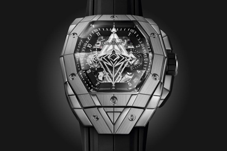 Kỳ Lân Luxury dong ho hublot spirit of big bang sang bleu titanium 42mm 1 Đồng hồ Hublot Spirit Of Big Bang Sang Bleu Titanium 42mm