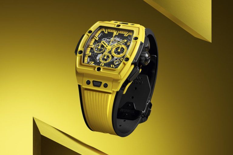 Kỳ Lân Luxury dong ho hublot spirit of big bang yellow magic 42 mm 5 Đồng hồ Spirit Of big Bang Yellow Magic 42mm