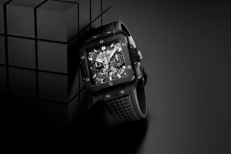 Kỳ Lân Luxury dong ho hublot square bang unico black magic 42mm 5 Đồng hồ Hublot Square Bang Unico Black Magic 42mm