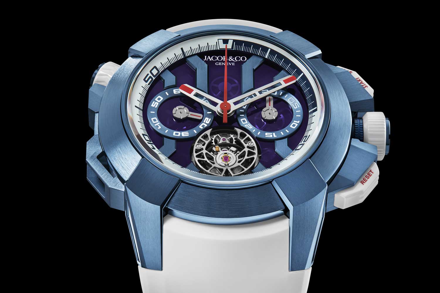 Đồng hồ Jacob & Co. Epic X Chrono Tourbillon Blue Titanium