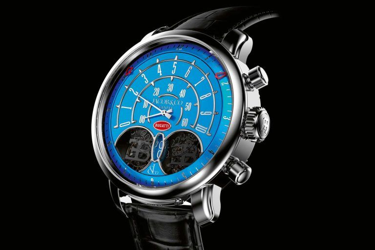 Kỳ Lân Luxury dong ho jacob co jean bugatti tourbillon chronograph 1 Đồng hồ Jacob & Co. Jean Bugatti Tourbillon Chronograph