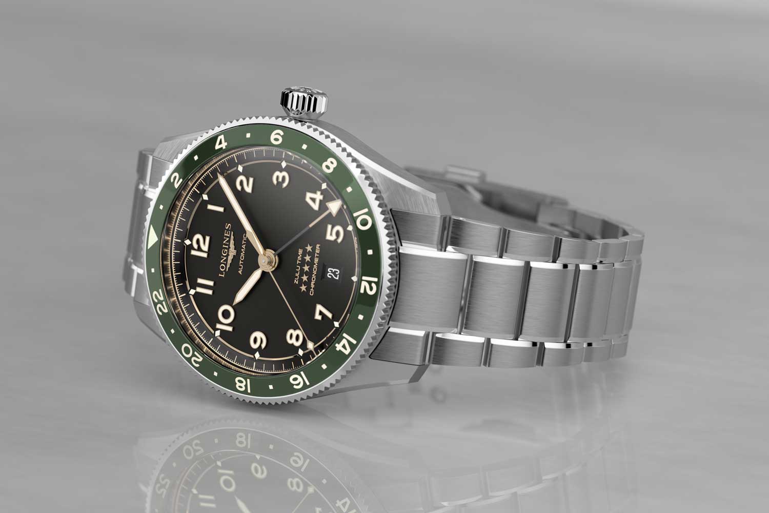 Kỳ Lân Luxury dong ho longines spirit zulu time ky lan luxury 1 Đồng hồ Longines Spirit Zulu Time