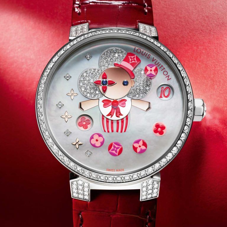 Kỳ Lân Luxury dong ho louis vuitton tambour slim vivienne jumping hours 1 Đồng hồ Louis Vuitton Tambour Slim Vivienne Jumping Hours