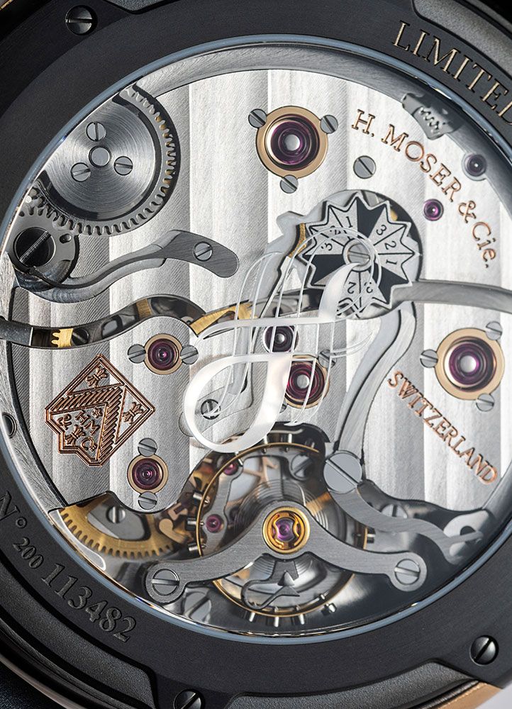 Đồng hồ H. Moser & Cie. Pioneer Perpetual Calendar Concept MD Purple Enamel Sincere Platinum Jubilee Edition