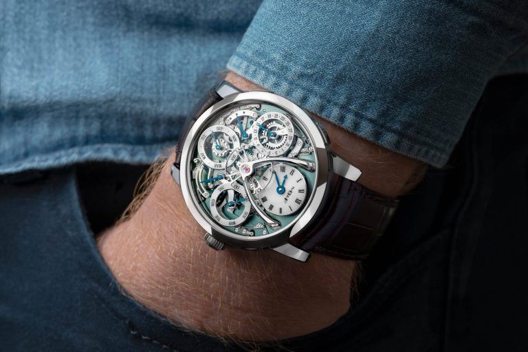 Kỳ Lân Luxury dong ho mb f legacy machine perpetual trong palladium 2 Đồng hồ MB&F Legacy Machine Perpetual Palladium giới hạn 25 chiếc
