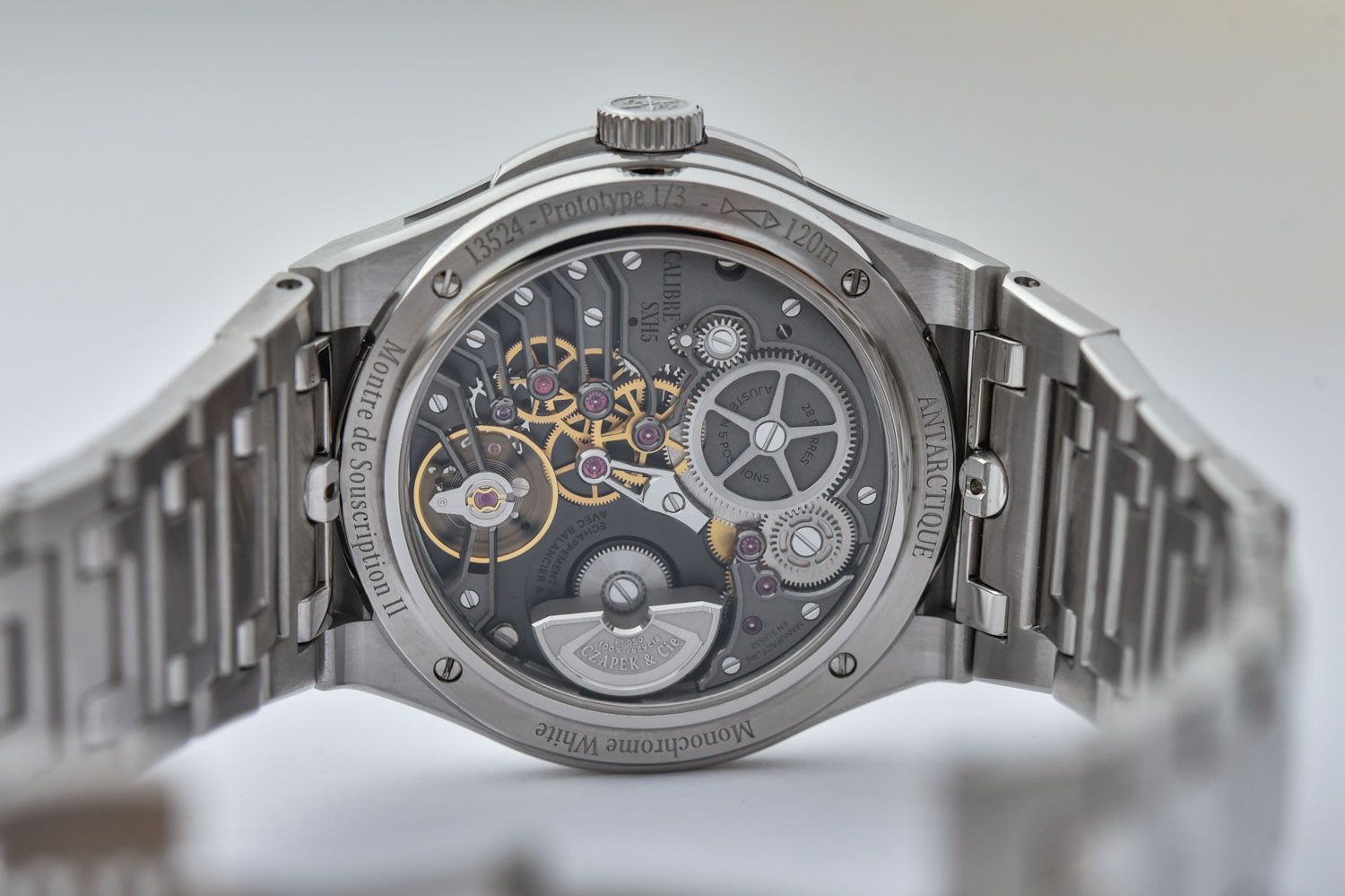 Đồng hồ Monochrome x Czapek Antarctique Trắng đơn sắc