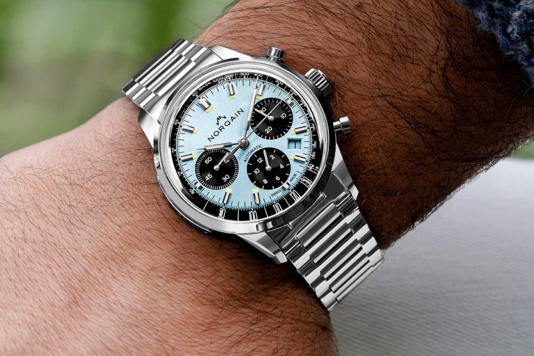 Kỳ Lân Luxury dong ho norqain freedom 60 chrono ice blue gioi han 1 Đồng hồ Norqain Freedom 60 Chrono Ice Blue giới hạn