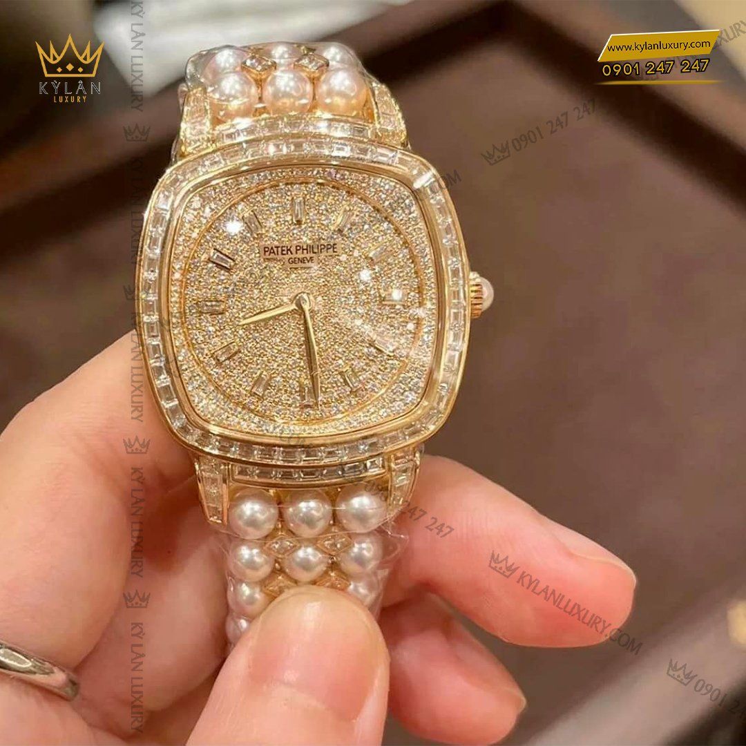 Kỳ Lân Luxury dong ho patek philippe gondolo haute joaillerie diamond pearl 7042100r 010 3 Đồng hồ Patek Philippe Gondolo Haute Joaillerie Diamond & Pearl 7042/100R-010