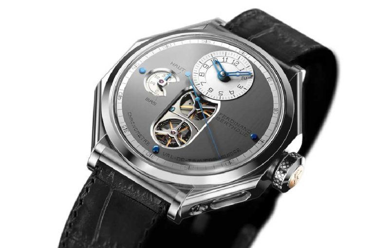 Kỳ Lân Luxury dong ho piece unique ferdinand berthoud chronometre fb 1 6 3 bang thep den dlc 2 Đồng hồ Pièce Unique Ferdinand Berthoud Chronomètre FB 1.6-3 bằng thép đen DLC