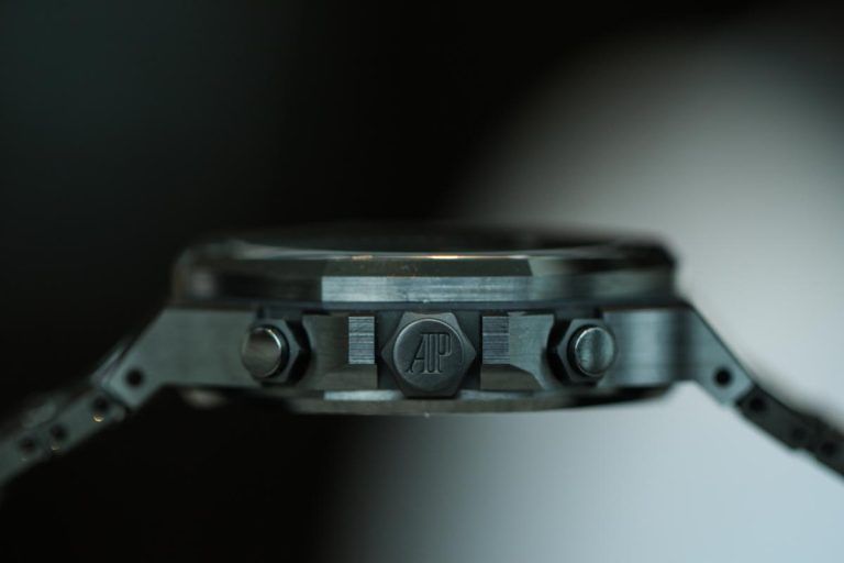 Đồng hồ Piguet Royal Oak Tourbillon Chronograph Openworked Black Ceramic