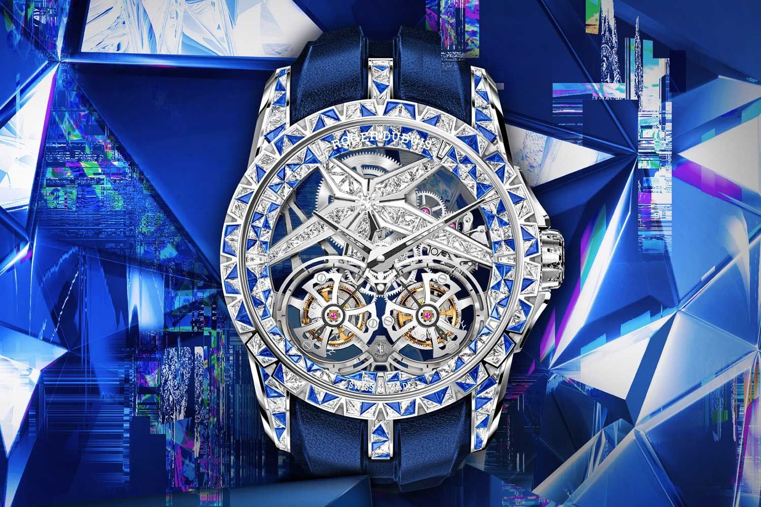 Kỳ Lân Luxury dong ho roger dubuis excalibur superbia 1 Đồng hồ Roger Dubuis Excalibur Superbia với 600 viên kim cương