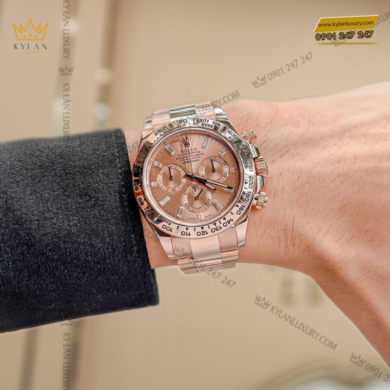 Kỳ Lân Luxury dong ho rolex cosmograph daytona 116505 0012 everose gold 2 1 Đồng hồ Rolex Cosmograph Daytona 116505-0012 Everose Gold