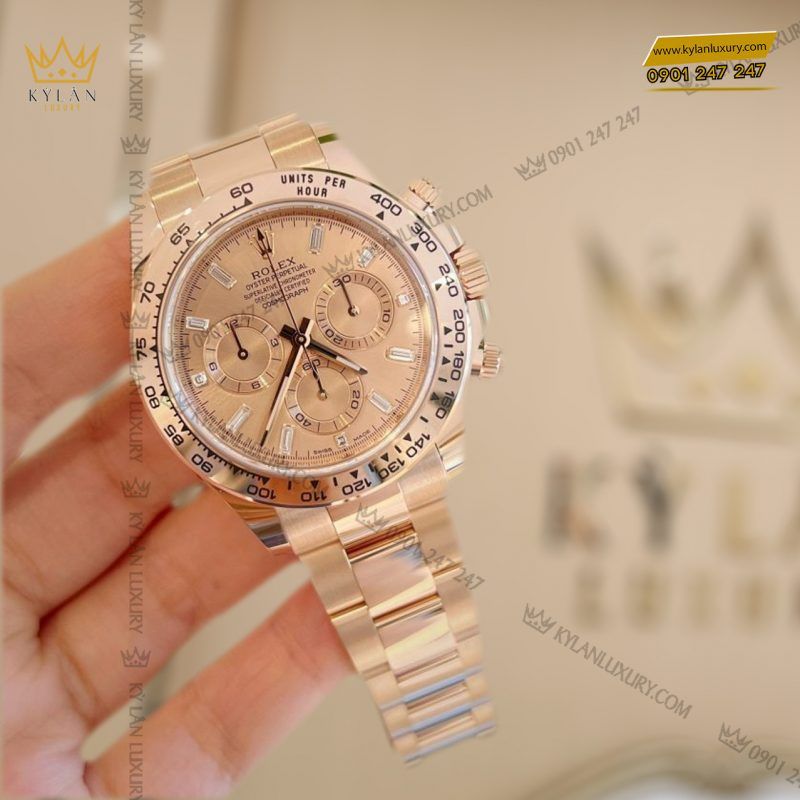 Kỳ Lân Luxury dong ho rolex cosmograph daytona 116505 0012 everose gold 9 1 Đồng hồ Rolex Cosmograph Daytona 116505-0012 Everose Gold