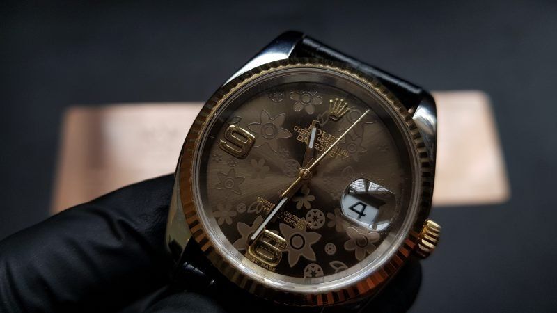 Kỳ Lân Luxury dong ho rolex date just vang 18k 13 1 Đồng hồ Rolex Date Just vàng 18K