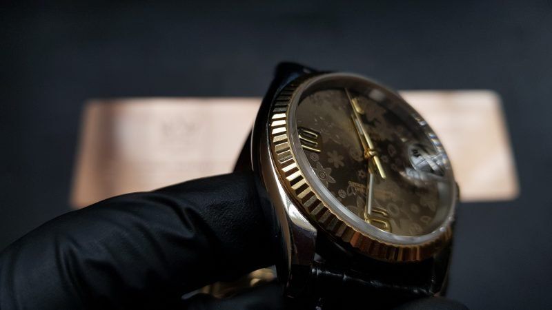 Kỳ Lân Luxury dong ho rolex date just vang 18k 15 1 Đồng hồ Rolex Date Just vàng 18K