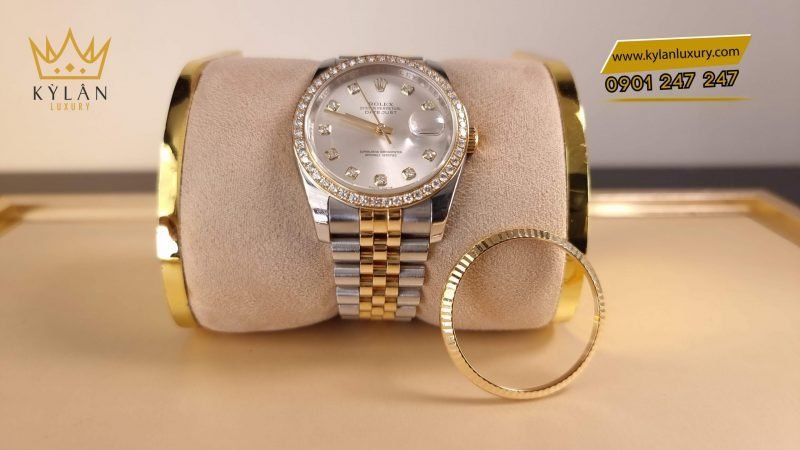 Kỳ Lân Luxury dong ho rolex datejust 116233 vien kim cuong 1 scaled 1 Đồng hồ Rolex Datejust 116233 viền kim cương