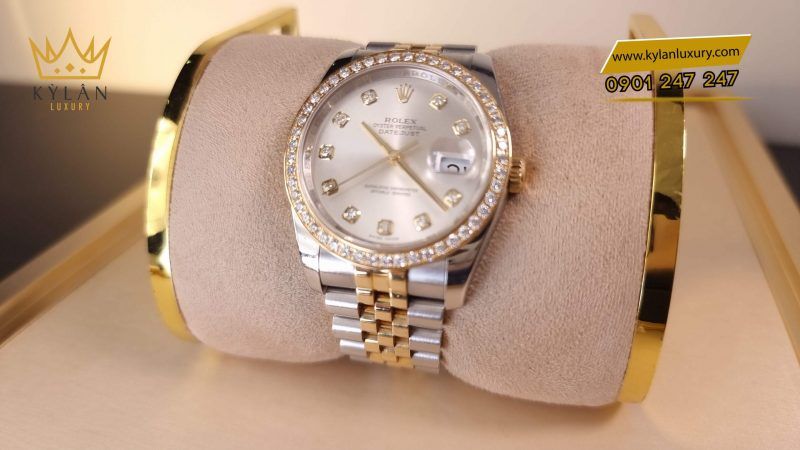 Kỳ Lân Luxury dong ho rolex datejust 116233 vien kim cuong 11 1 scaled 1 Đồng hồ Rolex Datejust 116233 viền kim cương