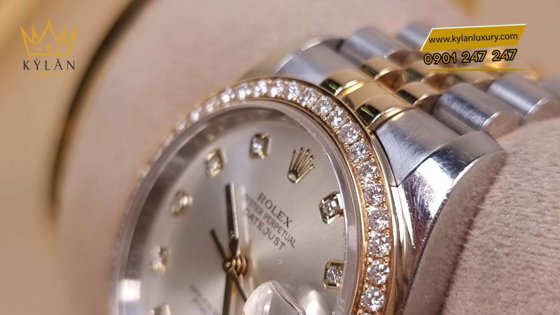 Kỳ Lân Luxury dong ho rolex datejust 116233 vien kim cuong 15 scaled 1 Đồng hồ Rolex Datejust 116233 viền kim cương