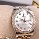 Kỳ Lân Luxury dong ho rolex datejust 116233 vien kim cuong 4 scaled 1 Đồng hồ Rolex Datejust 116233 viền kim cương