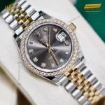 Kỳ Lân Luxury dong ho rolex datejust 31 278383rbr 0022 mat so xam den nam kim cuong 2 1 Đồng hồ Rolex Datejust 31 278383RBR-0022 mặt số xám đen, nạm kim cương