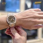 Kỳ Lân Luxury dong ho rolex datejust 41 126331 mat chocolate vanh bezel custom kim cuong 11 1 scaled 1 Đồng hồ Rolex Datejust 41 126331 mặt Chocolate vành bezel custom kim cương