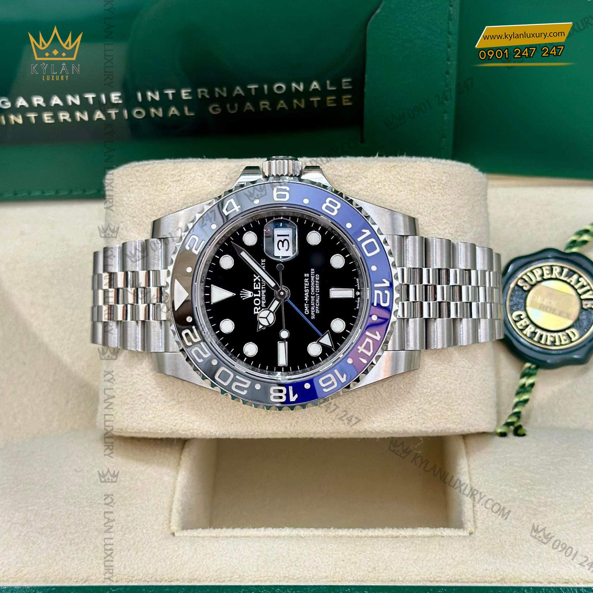 Đồng hồ Rolex GMT-Master II 40 126710BLNR-0002 Kỳ Lân Luxury