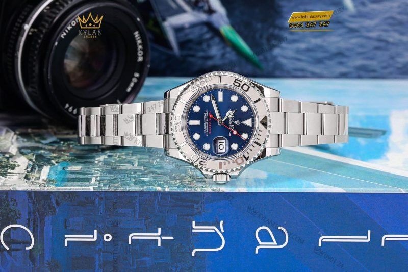 Kỳ Lân Luxury dong ho rolex yacht master 40m 126622 0002 12 scaled 1 Đồng Hồ Rolex Yacht-Master 40 126622-0002 Mặt Số Xanh Dương