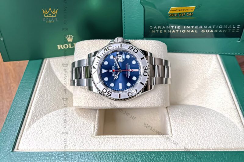 Kỳ Lân Luxury dong ho rolex yacht master 40m 126622 0002 4 scaled 1 Đồng Hồ Rolex Yacht-Master 40 126622-0002 Mặt Số Xanh Dương