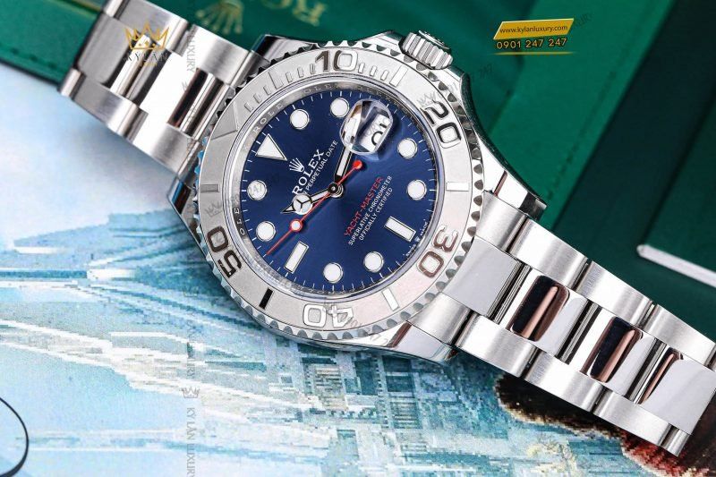 Kỳ Lân Luxury dong ho rolex yacht master 40m 126622 0002 8 scaled 1 Đồng Hồ Rolex Yacht-Master 40 126622-0002 Mặt Số Xanh Dương