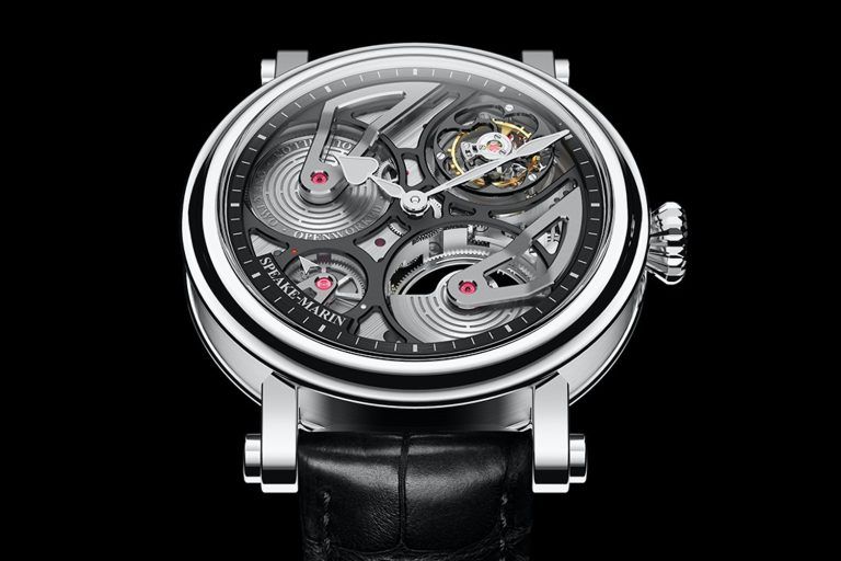 Kỳ Lân Luxury dong ho speake marin one two openworked tourbillon 1 Đồng hồ Speake-Marin One & Two Openworked Tourbillon