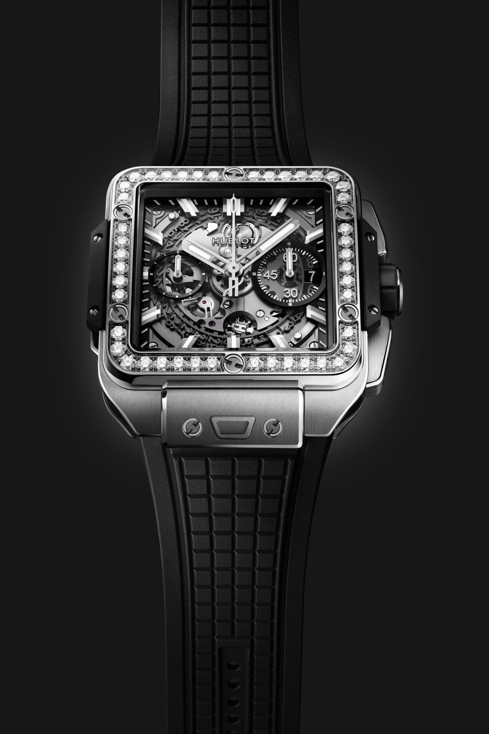 Đồng hồ Square Bang Hublot Unico Titanium Diamonds 42mm