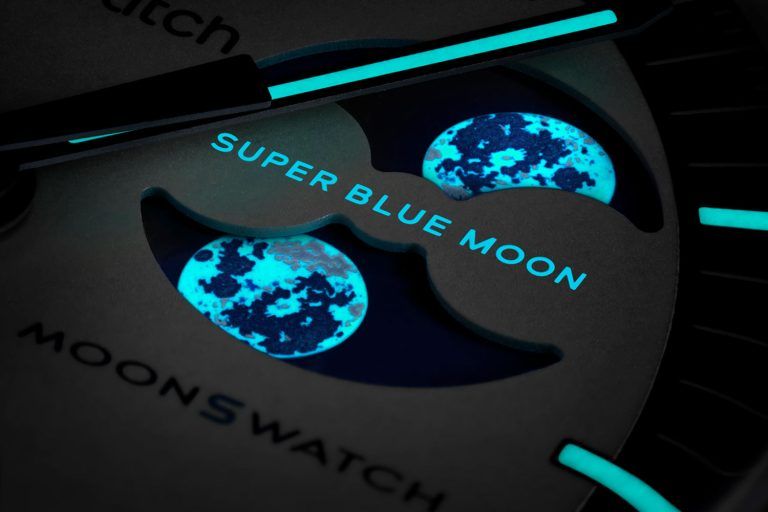 Kỳ Lân Luxury dong ho swatch omega moonswatch super blue moonphase kylan 3 Đồng hồ Omega MoonSwatch Mission to the Super Blue Moonphase