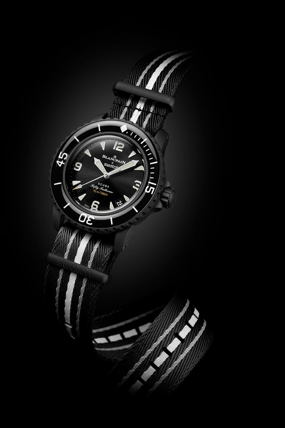 Đồng hồ Swatch x Blancpain Bioceramic Scuba Fifty Fathoms Ocean of Storms