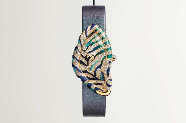 Kỳ Lân Luxury dong ho trang suc cartier crash tigree metamorphoses 2022 Đồng hồ trang sức Cartier Crash Tigrée Metamorphoses 2022
