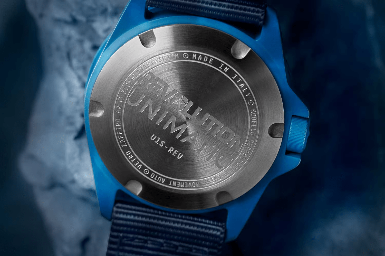 Đồng hồ Unimatic × Revolution U1 Milsub "Blue"
