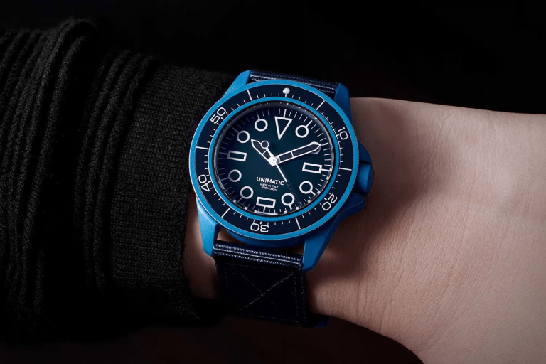 Kỳ Lân Luxury dong ho unimatic revolution u1 milsub blue kylan 5 Đồng hồ Unimatic × Revolution U1 Milsub "Blue"